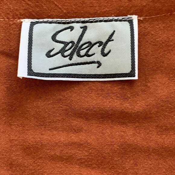 Select Boutique BOHO Embroidered Button Front Tunic Top S/M Rust Brown 87E - Picture 6 of 6